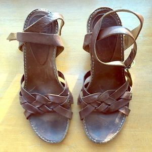 Fiorentini + Baker strappy brown leather sandals
